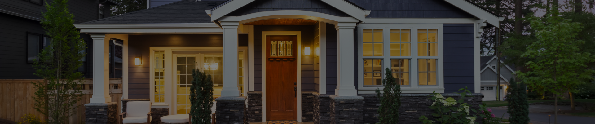 Web Banner – blue house